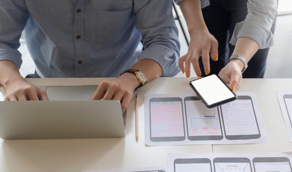 The application design team consulted the design guidelines from the smartphone.